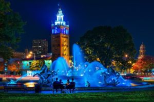 Kansas City MO fountain,